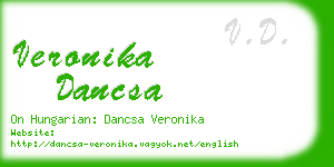 veronika dancsa business card